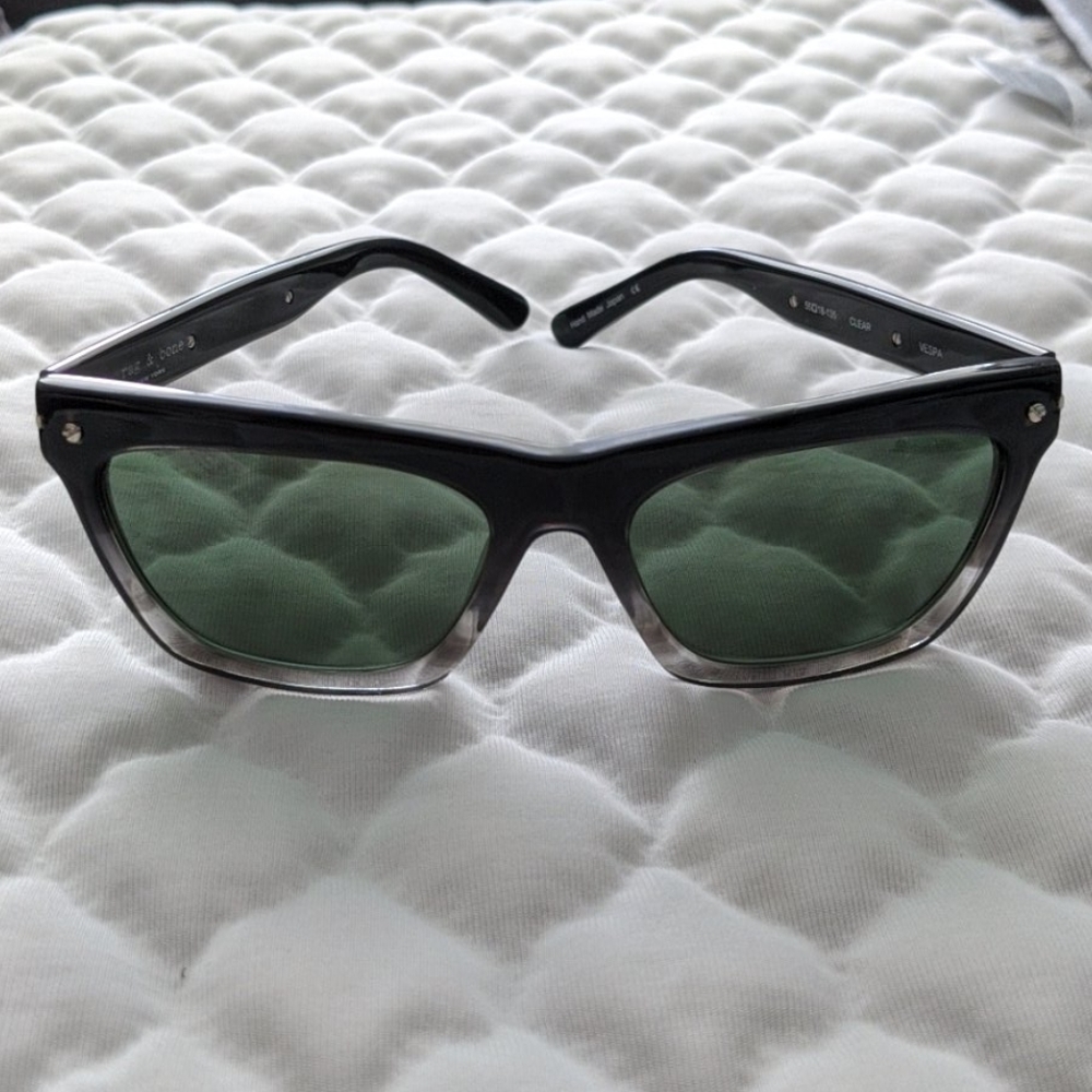 Rag & Bone Black Vespa Sunglasses